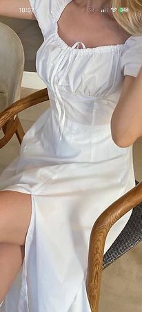 White cotton dress 