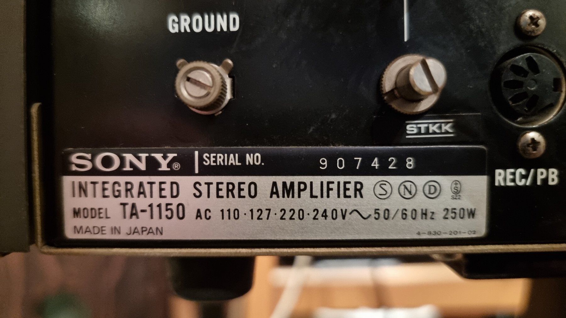 Sony Amplificatori: Sony Verstärker TA-1150 – Usato da Schöfflisdorf venduto da Silvervintage.CH 5