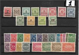 Deutsches Reich 1920/23 : 57 Inflationsmarken**