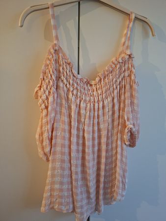 Boutique Moschino Oberteil kariert Grösse 36 rosa