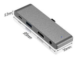 Adaptateur ipad pro macbook Type C à HDMI 4K/PD/jack3.5/