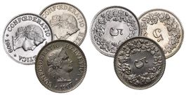 Schweiz 1906+1907+1909