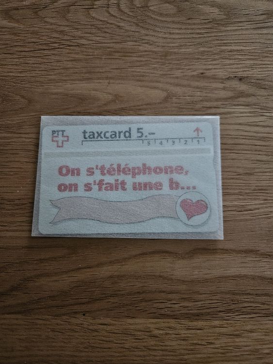 Cartes de téléphone: Originale PTT Taxcard 5.- Fränkli - Rarität für Sammler! – Neuf (Voir description) à Wiler b.Utzenstorf par Ired