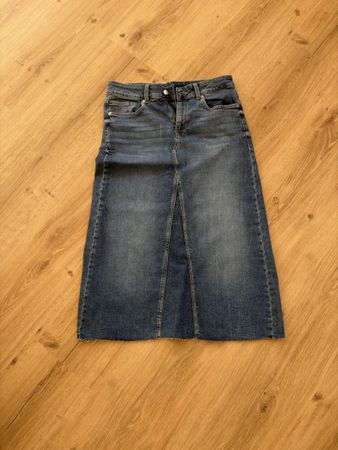 Jeansrock C&A blau lang Grösse 38 guter Zustand