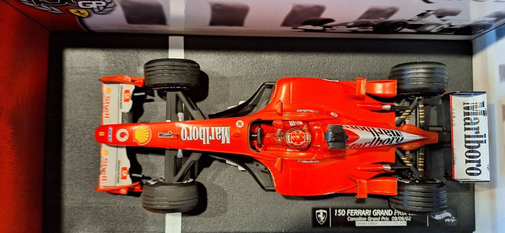 FERRARI F2001 MICHAEL Schumacher #1 2001 Marlboro King of Rain 1/18 Hotwheels F1 EUR 89,90 - FR
