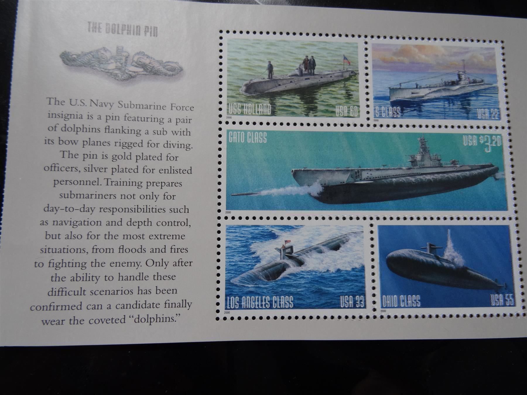 Tutti i francobolli: US Briefmarkenbogen Submarine 2000 – Nuovo (secondo la descrizione) da Lupfig venduto da Hubi64