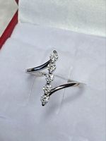 Bague argent avec diamants de moissanite certifiés GRA