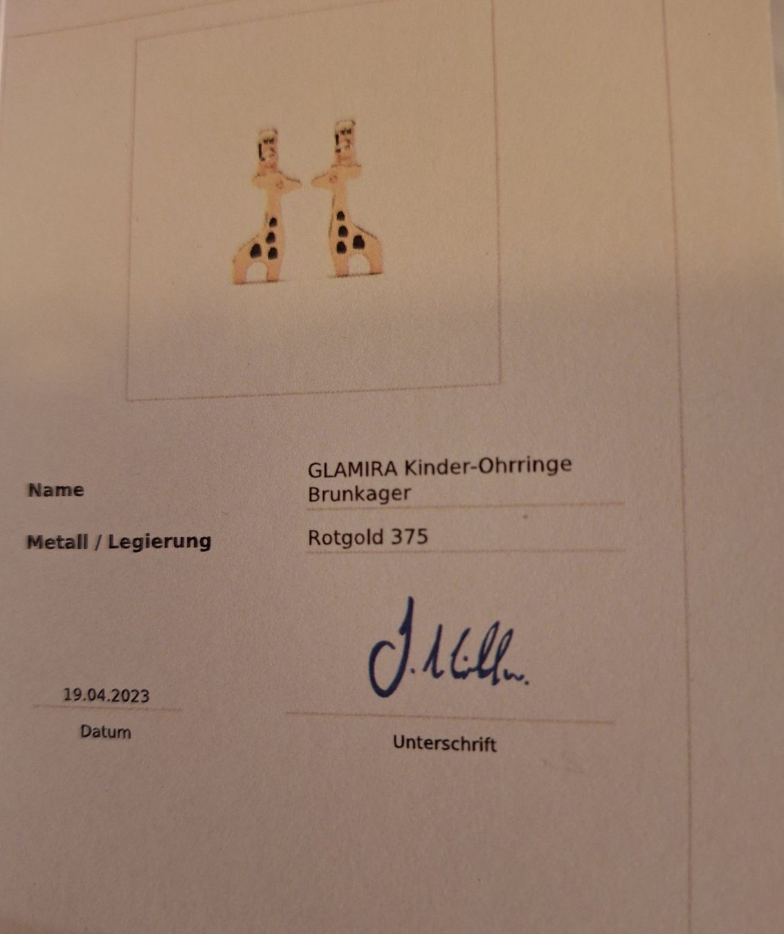Orecchini pendenti & Orecchini a lobo: Kinder Goldohrringe – Nuovo e nell'imballaggio originale da Wolfhausen venduto da Awatar