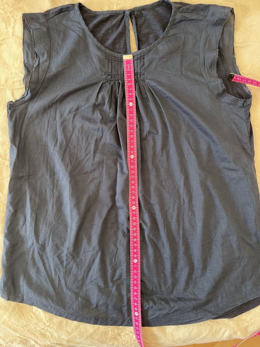 Top: Leichtes Damen Top Anthrazit mit Biesen Gr. ca. M – Usato da Zürich venduto da alm_lk65 7
