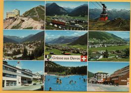 2 x AK Grüsse aus DAVOS Parsennbahn Luftseilbahn Jakobshorn