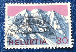 Nr. 486 SCHWEIZER ALPEN PIZ PALÜ GESTEMPELT    