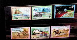 AFRIQUE LIBÉRIA TIMBRES NEUFS** NON DENTELÉS DE 1974.  /AV91