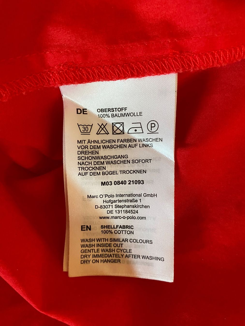 Marc O'Polo Robes: Rotes Sommerkleid von Marco Polo – D'occasion à Bözberg par bryo 2