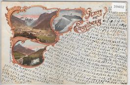 Gruss aus Engelberg - Litho - Geheimschrift
