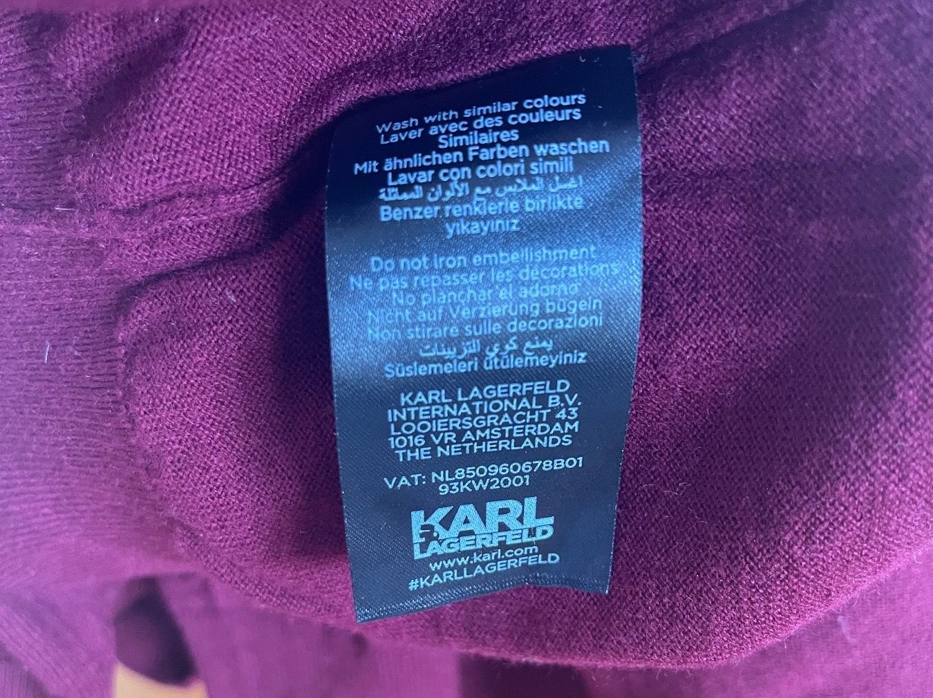 Karl Lagerfeld Pullover & Sweatshirts: Karl Lagerfeld Pullover mit Kaschmiranteil u. Glitzersteine – Neu (gemäss Beschreibung) aus Kreuzlingen von shopaholicatheart_2 3