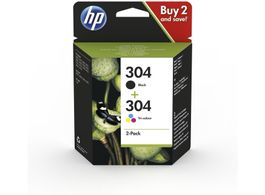 Pack cartouches d’encre HP 304 noire + couleurs