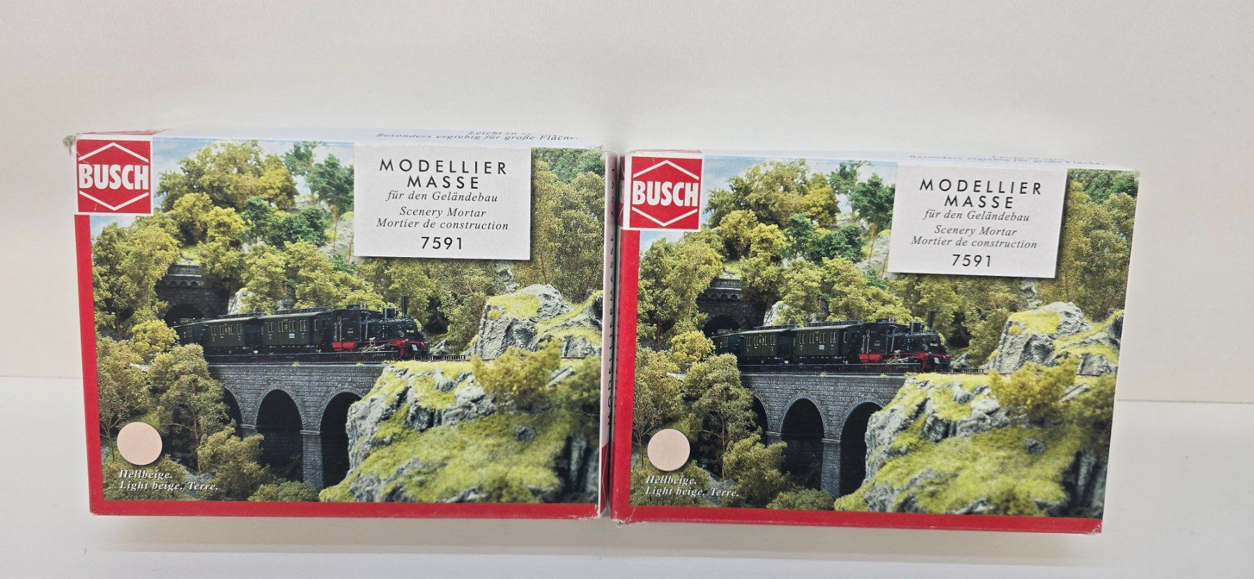 Busch Modellini di ferrovie: Busch Modelliermasse 7591 3st. – Nuovo (secondo la descrizione) da Büsserach venduto da ModellbahnDepot 1