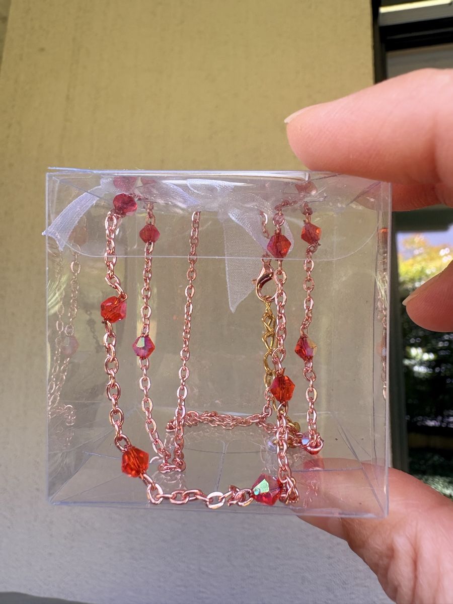 Catenine: Kette mit orangen Perlen – Nuovo e nell'imballaggio originale da Binningen venduto da chr_g6n2 3