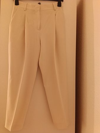 Pantalon neuf, S/36, Piazza Sempione,blanc cassé,viscose 59%