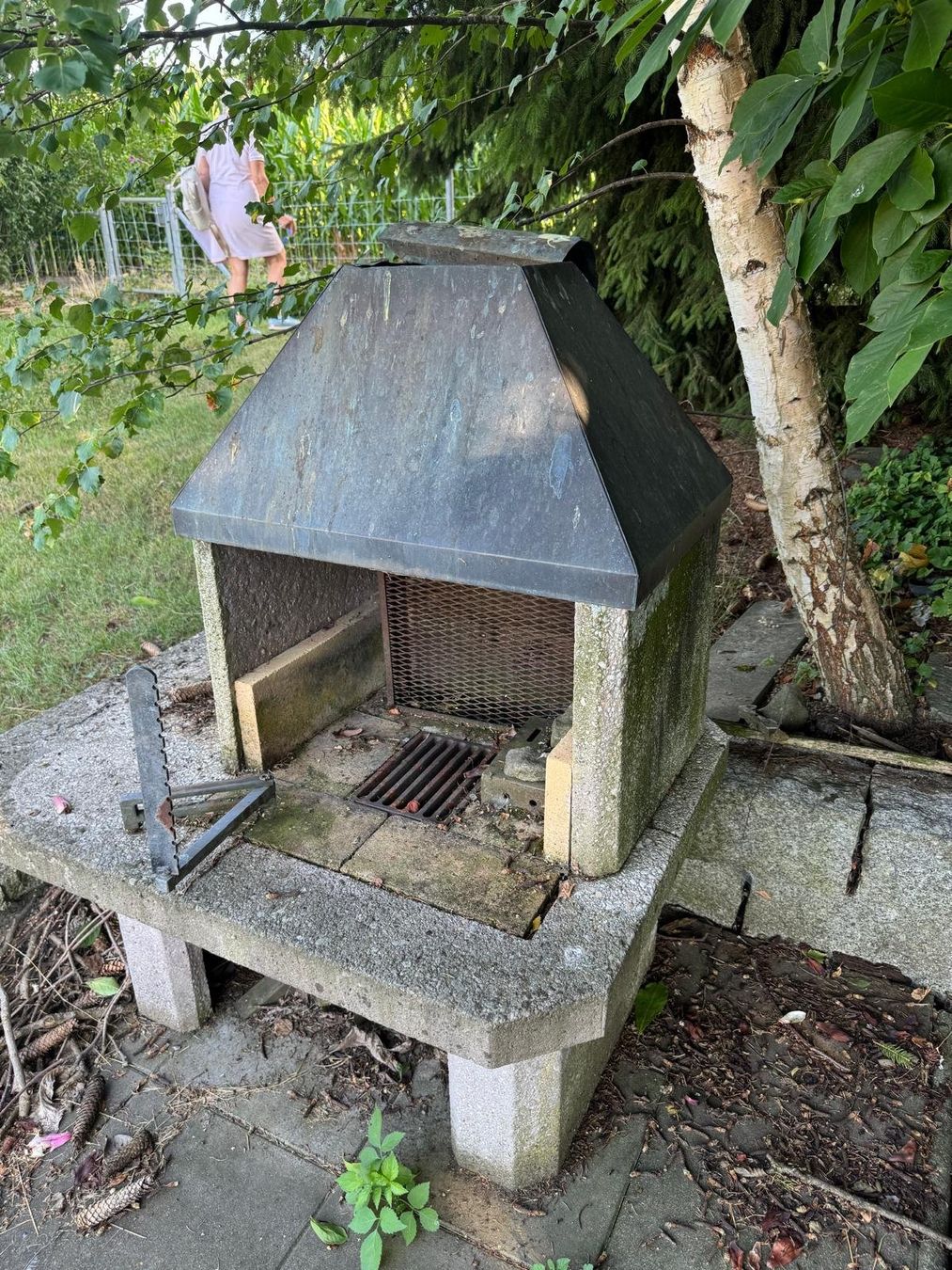 Cheminée: Gartencheminée Beton/Steingrill – D'occasion à Untereggen par Gabriela-045 1