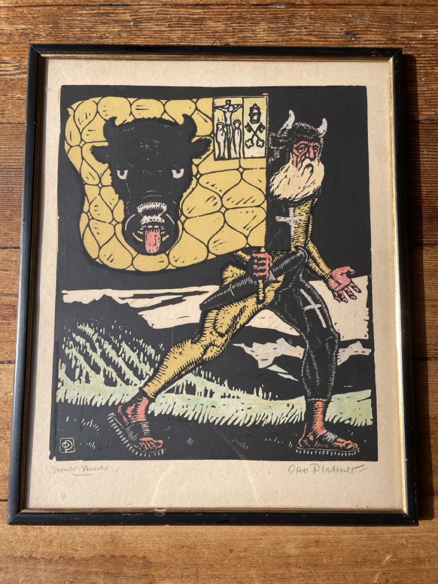 Xilografie: Otto Plattner "Urner-Venner" signiert – Usato da Frenkendorf venduto da lau_8fff