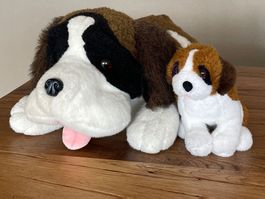 Plüschhund Bernardiner / Berner Sennenhund gross und klein