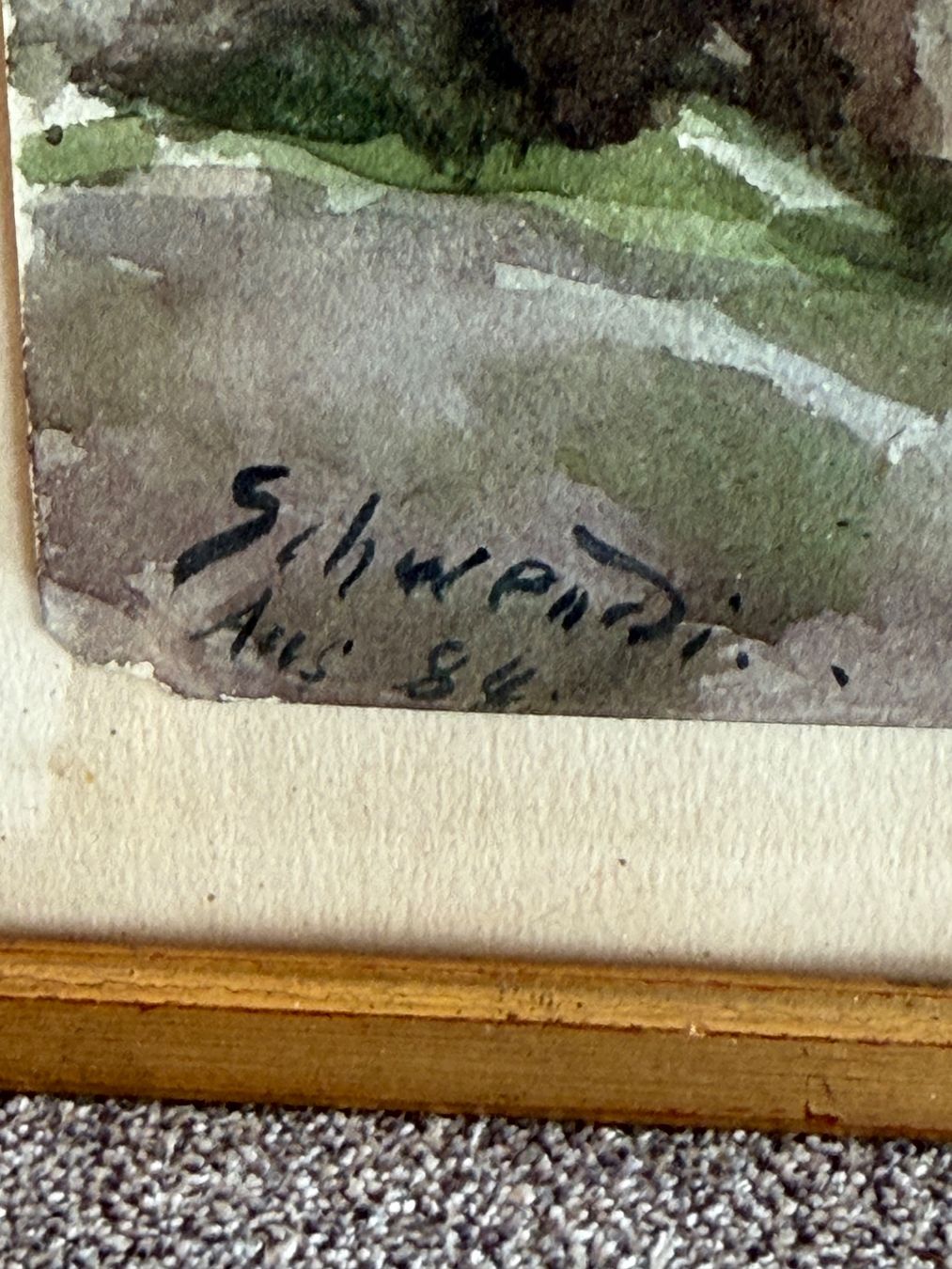 Dipinti: E. BEURMANN Original Aquarell – Usato da Basel venduto da PAUL_ART 4