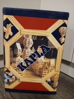 Kapla Bauklötze Holz ca. 200 Stk Behälter guter Zustand