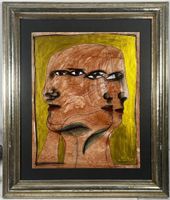 Oscar Rodrigez Lasseria (1950) Grosses Gemälde in Mischtechn