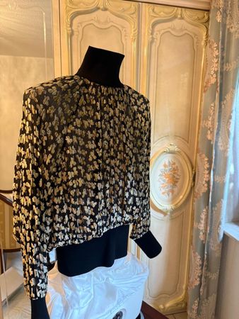 Neuer Tory Burch Oberteil, Gr. S, schwarz/gold, neue!