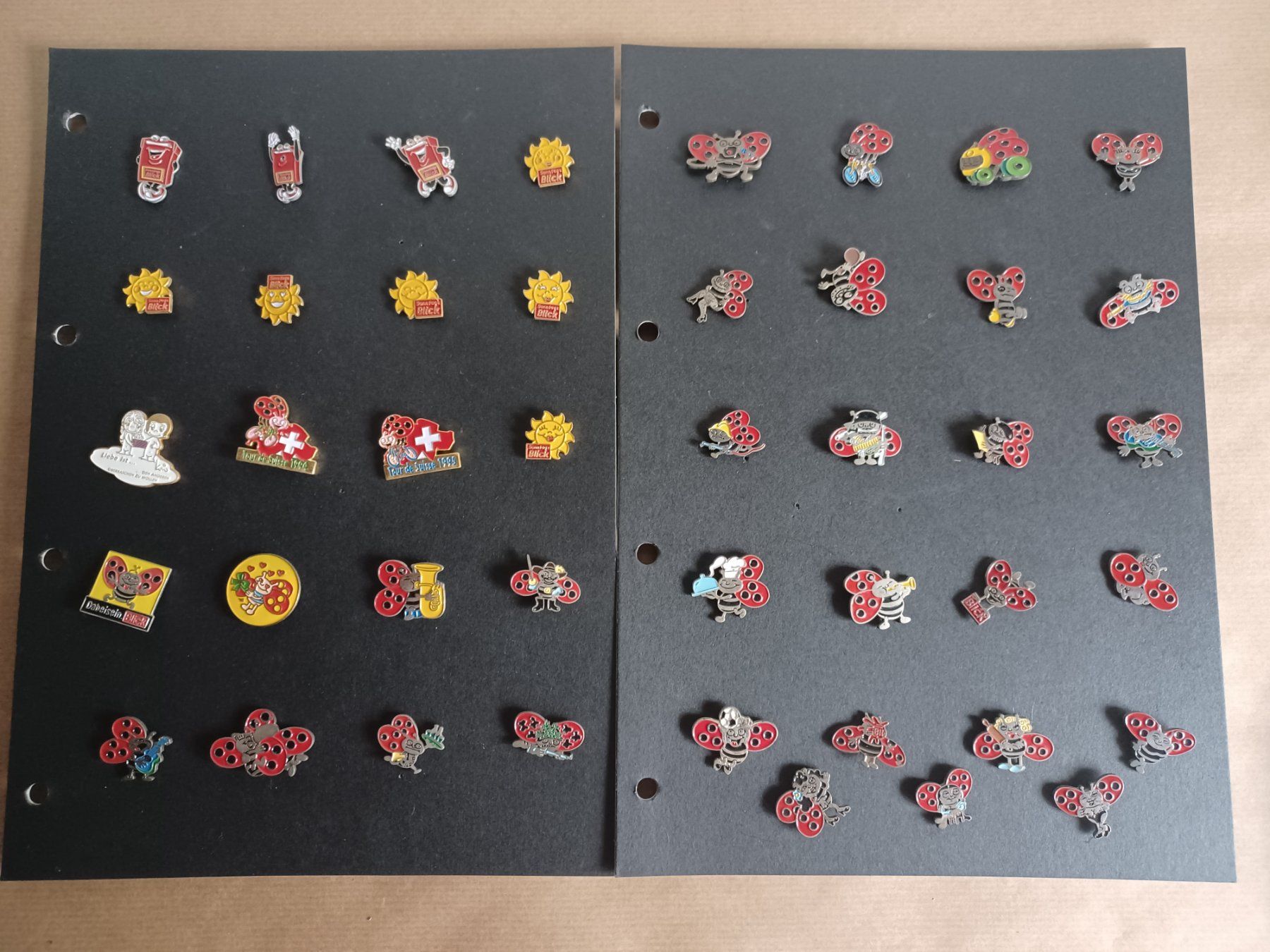 Swiss Placchette & Badge: b/40+ verschiedene Pins Blick/Käferli mit Verschluss – Usato da Hagendorn venduto da siwasi3