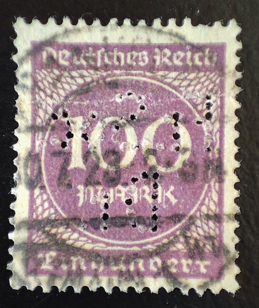 Tutti i francobolli: Briefmarke Deutsches Reich 1923 100 Mark – Usato da Lenzburg venduto da Dani_Lenzburg