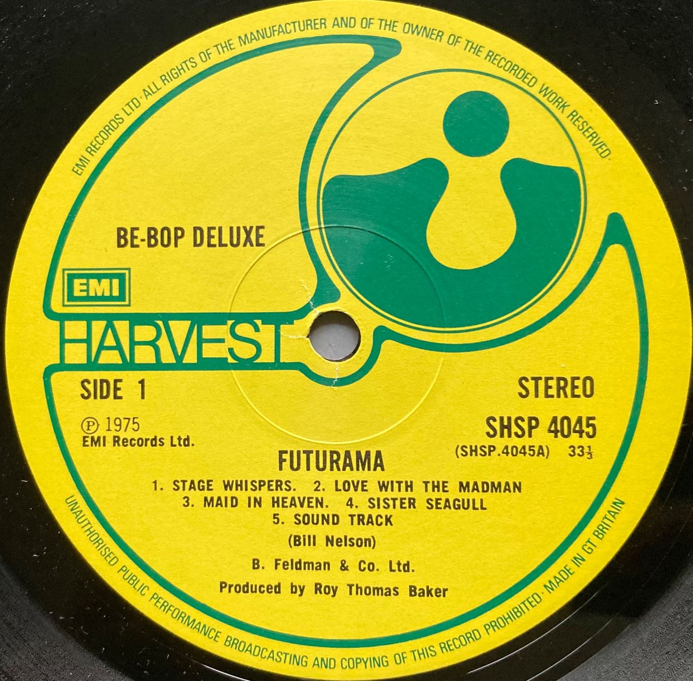 Schallplatten: BE+BOP DELUXE - FUTURAMA – Gebraucht aus Poliez-Pittet von Newtown-Records 2