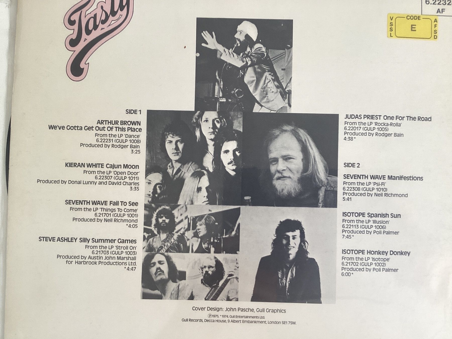 Dischi in vinile: Various LP - Tasty – Usato da Gutenswil venduto da Hamzian 1