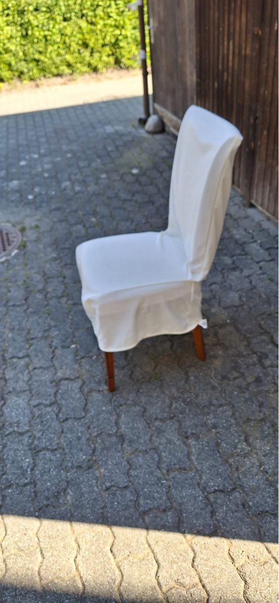 Set di tavolo e panche: Runder Esstisch aus Holz mit 4 Stühlen – Usato da Langendorf venduto da olpafa 2