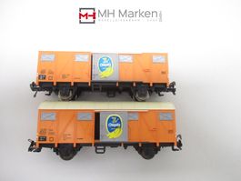 Fleischmann 5331 2x ged. Güterwagen Chiquita DBAG DC H0 OVP