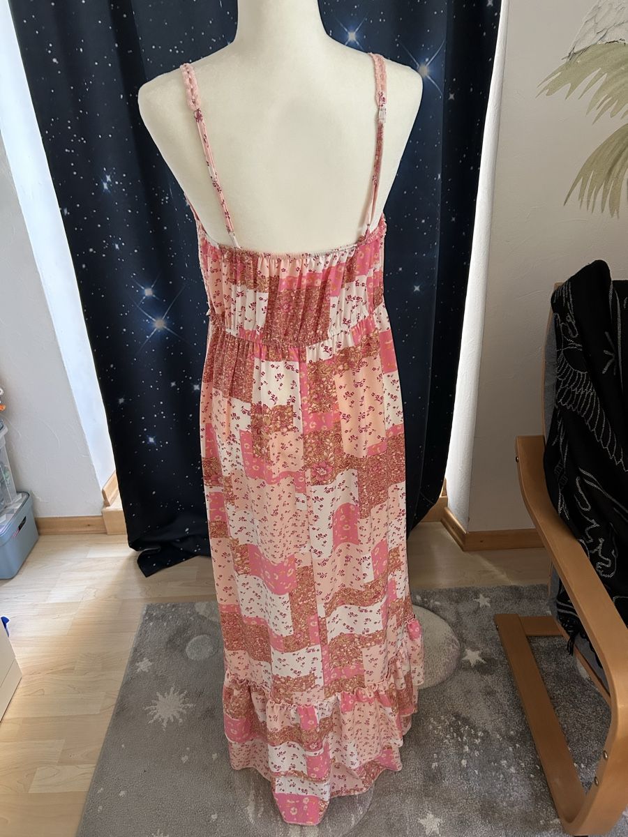 Vestiti: Maxikleid Rosa Patchwork-Muster Grösse M/L guter Zustand – Usato da Leuggern venduto da Dragon_Liz 2