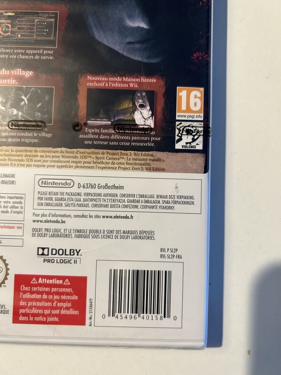 Nintendo Giochi: Project Zero Pal Wii sealed français – Nuovo (secondo la descrizione) da Pully venduto da PongDayOne 3