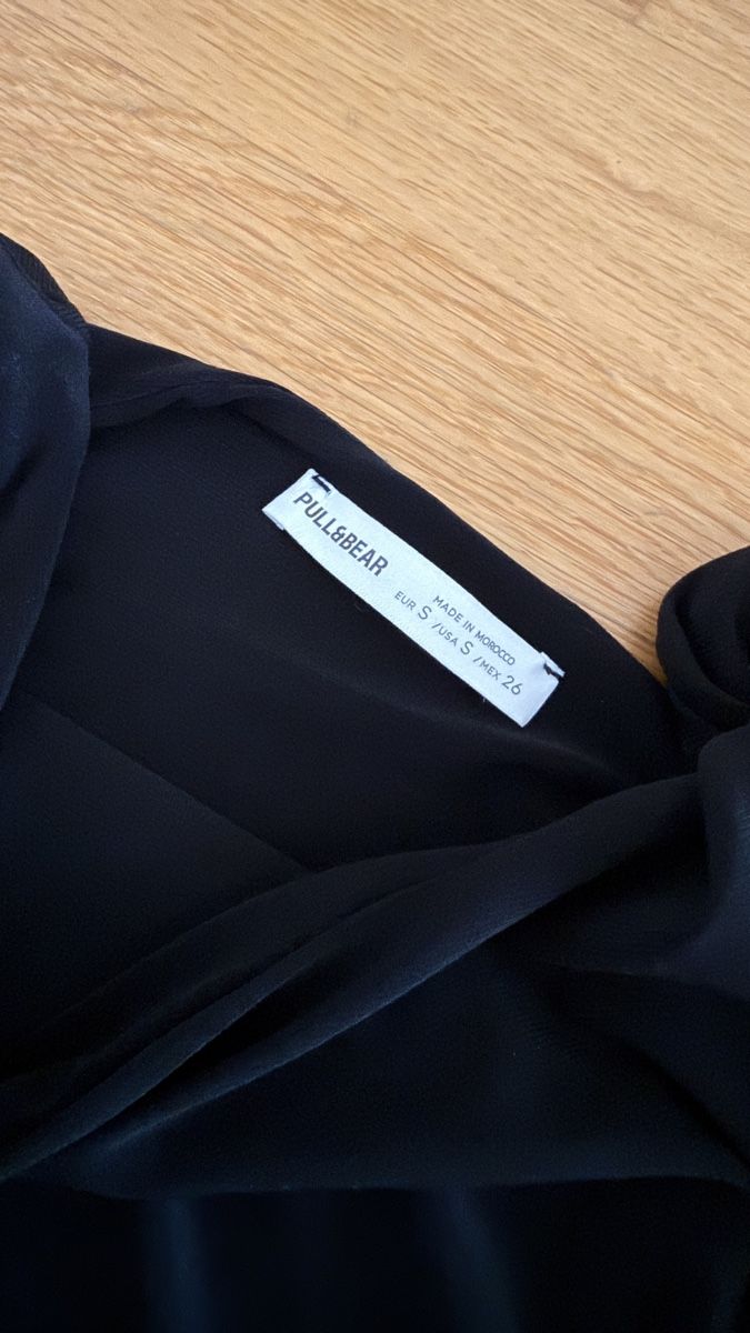 Pull&Bear Robes: Kleid Pull&Bear schwarz gerafft – Neuf (Voir description) à Bassersdorf par Bassi55 3