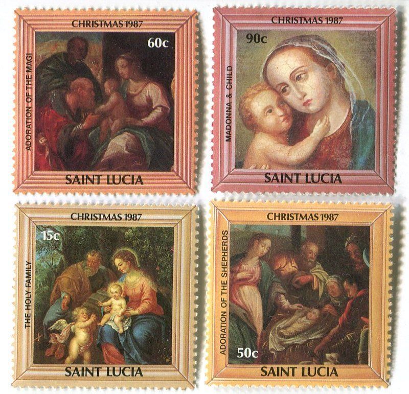 Alle Briefmarken: Briefmarken "Weihnachten". St. Lucia. – Neu und originalverpackt aus Basel von Butsch5