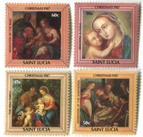 Briefmarken "Weihnachten". St. Lucia.