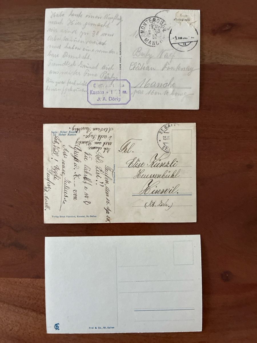 Cartoline postali: 8 Ansichtskarten Schweiz vom Hohen Kasten AP – Usato da Oftringen venduto da Cla.vD.74 3