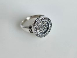 Silberring mit Pyrit Grösse 54