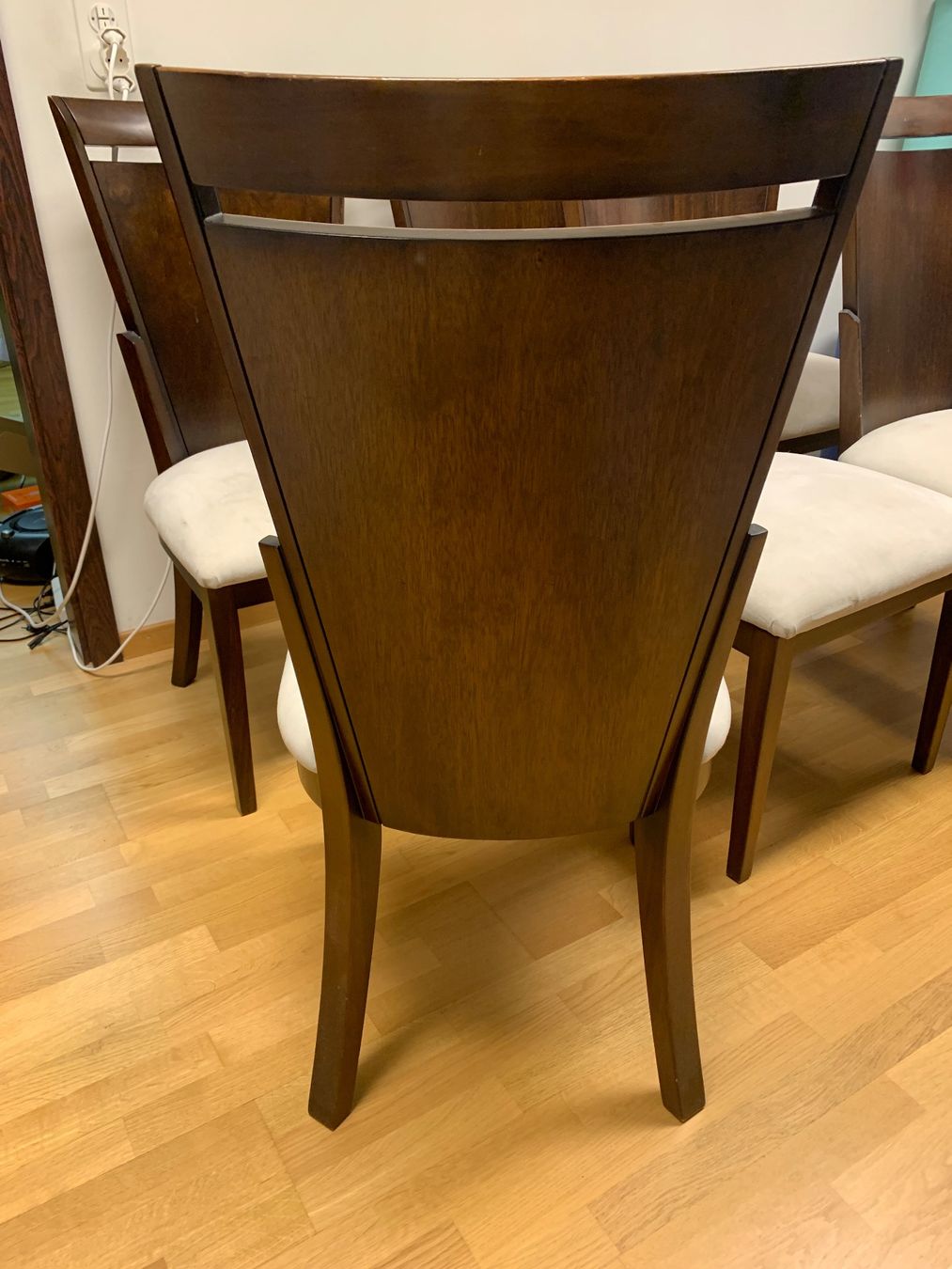 Sedie: 6 Esszimmerstühle, Wengé/Beige – Usato da Winterthur venduto da Compiorg 4