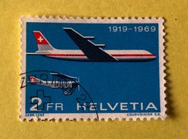 Nr.465 Sonderpostmarken 50 Jahre Flugpost 1969   