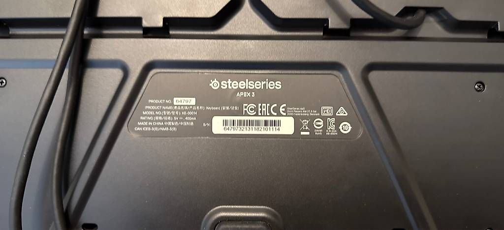 Tastiere: Gaming Tastatur SteelSeries Apex 3 – Usato da Unterägeri venduto da Anna0907 1