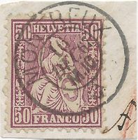 MONTREUX 16.12.67 auf Zu#43 Mi#35 Vollstempel [6A12]