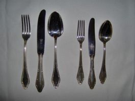 Original Wellner Mozart Besteck, 12-teilig, 90g versilbert