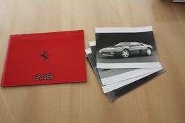 Ferrari 348 Pressemappe/Fotos 9/1989 Französisch