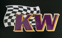 KW Fahrwerk Sticker Aufkleber ca. 8x3,7cm